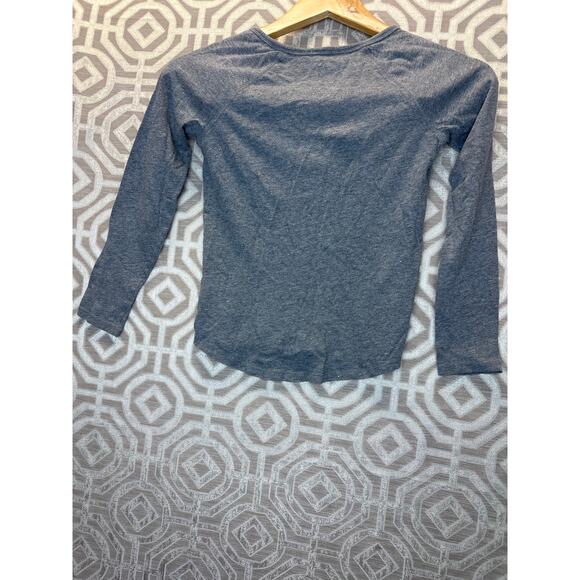 Cat & Jack Girls Long Sleeve Shirt Size 7/8 Gray Violet Colorful Speck Heather - Picture 4 of 9